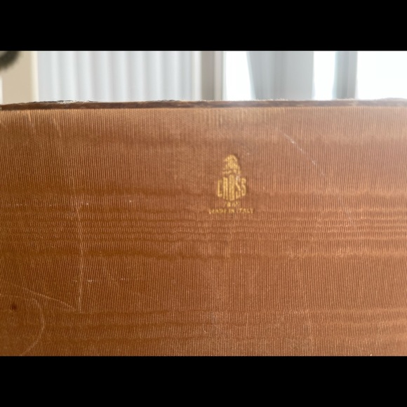 Rare Vintage Mark Cross Wood Fabric Jewelry Box Chest Collectible - Picture 4 of 10